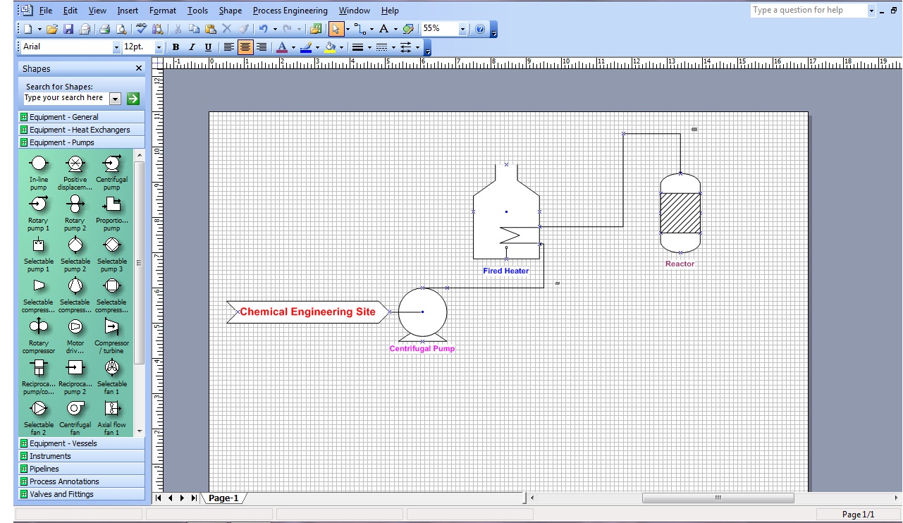 MS Visio PFD