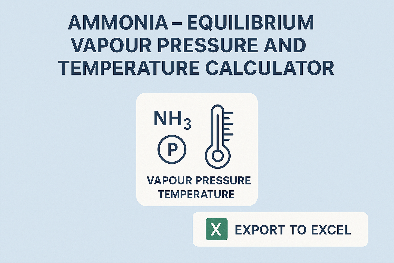 Ammonia Saturation Pressure Temperature Calculator